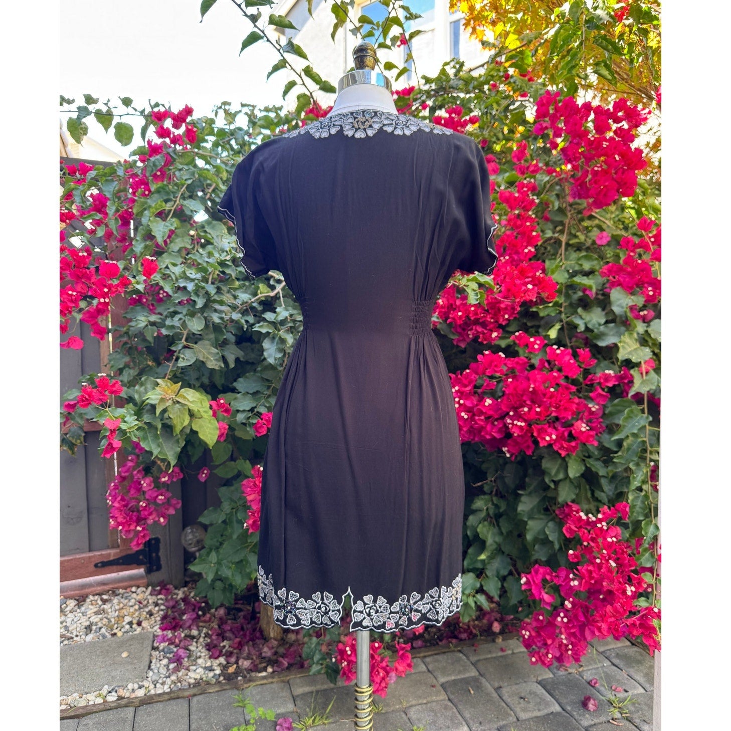 Retro Sugarhill Boutique Dress with Bow | US L | Excellent Condition
