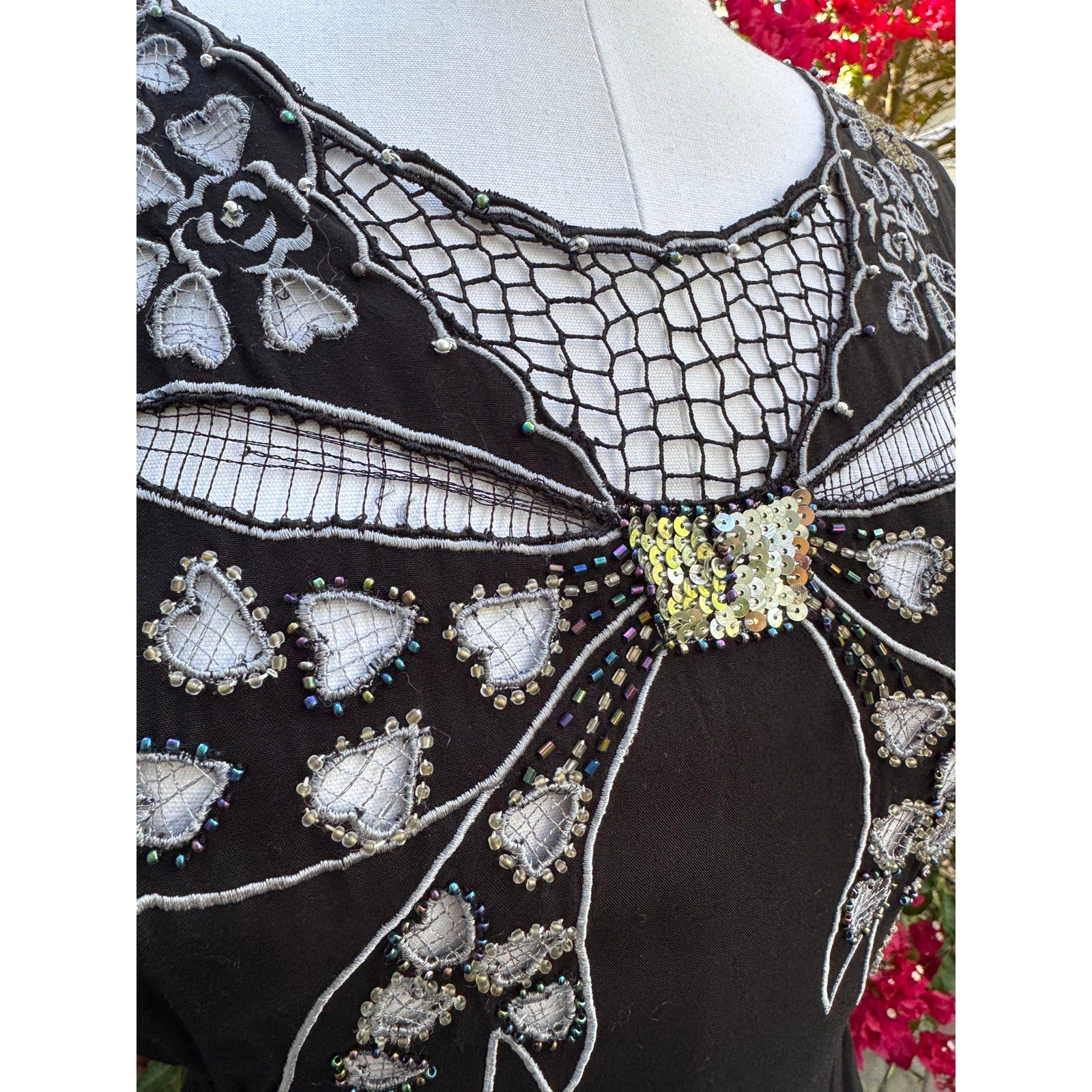 Retro Sugarhill Boutique Dress with Bow | US L | Excellent Condition