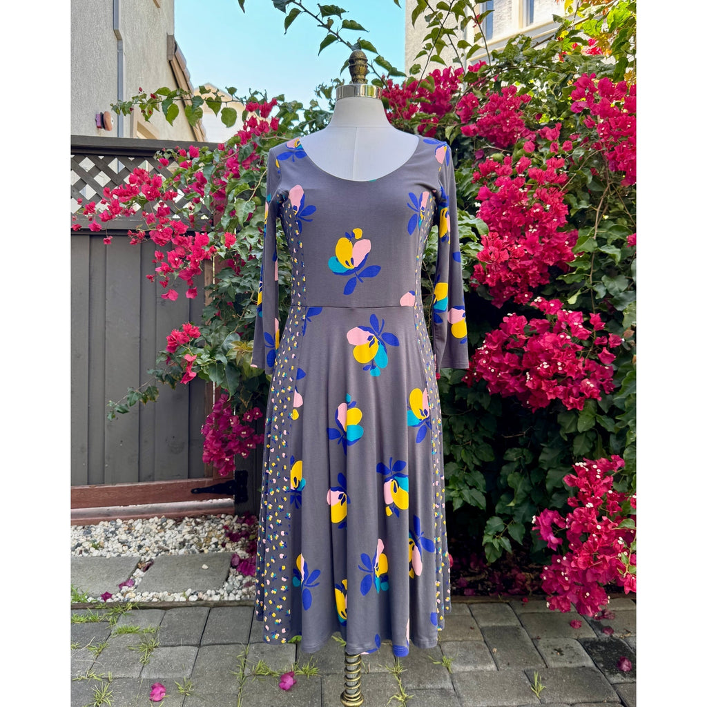 Boden Alannah Floral Jersey Dress Midi | UK 12 / US 8 | Excellent Condition