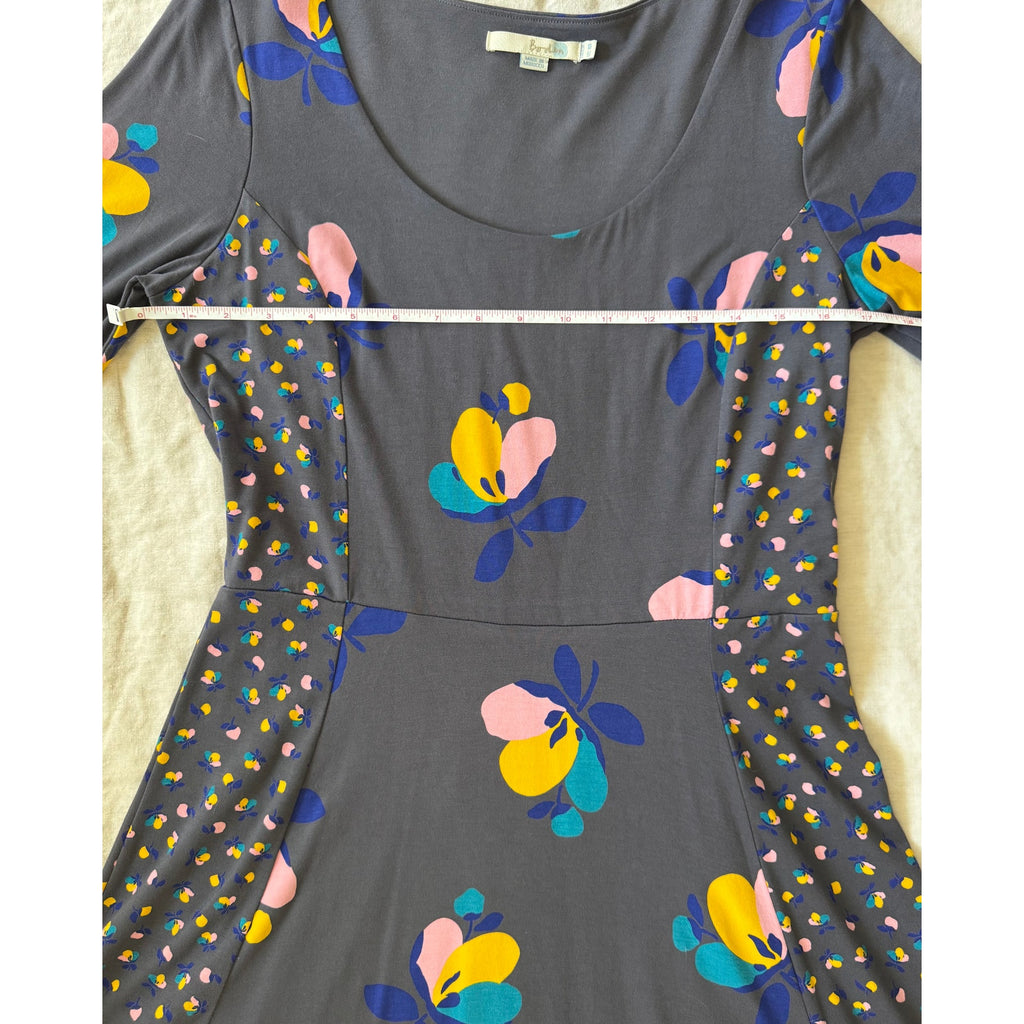 Boden Alannah Floral Jersey Dress Midi | UK 12 / US 8 | Excellent Condition