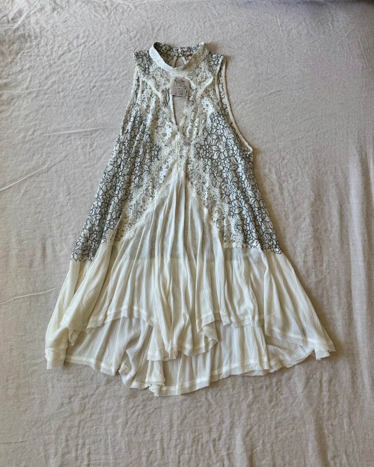 Free people Cross my Heart in Lace Tunic - NWT