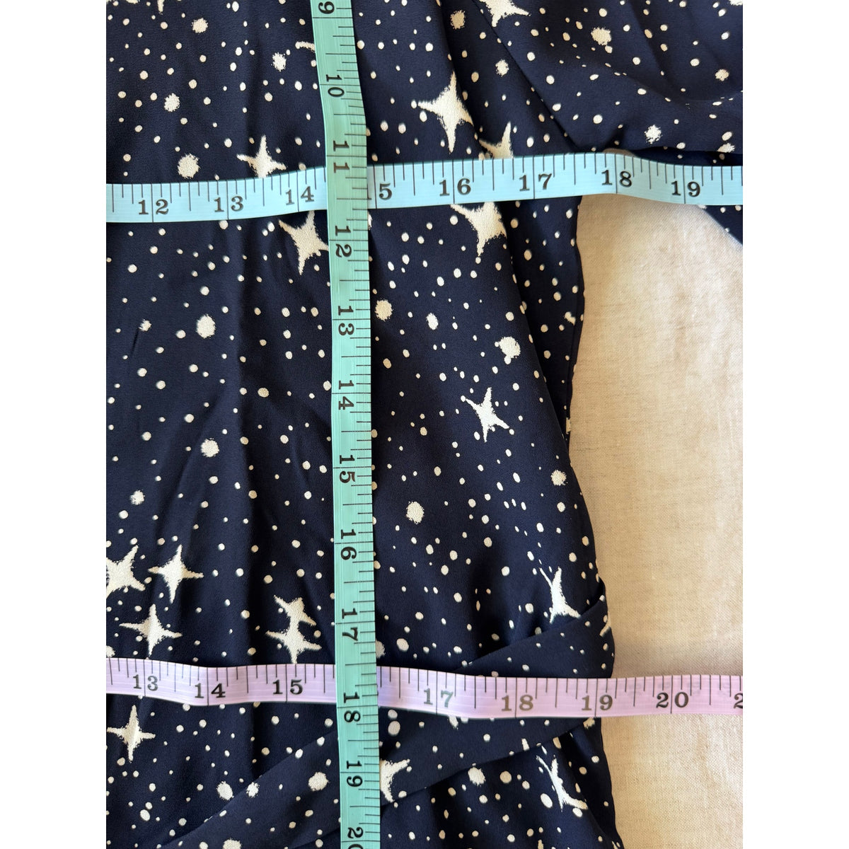 Star Print Andrèè by Unit Shirt Dress | US M | NWT