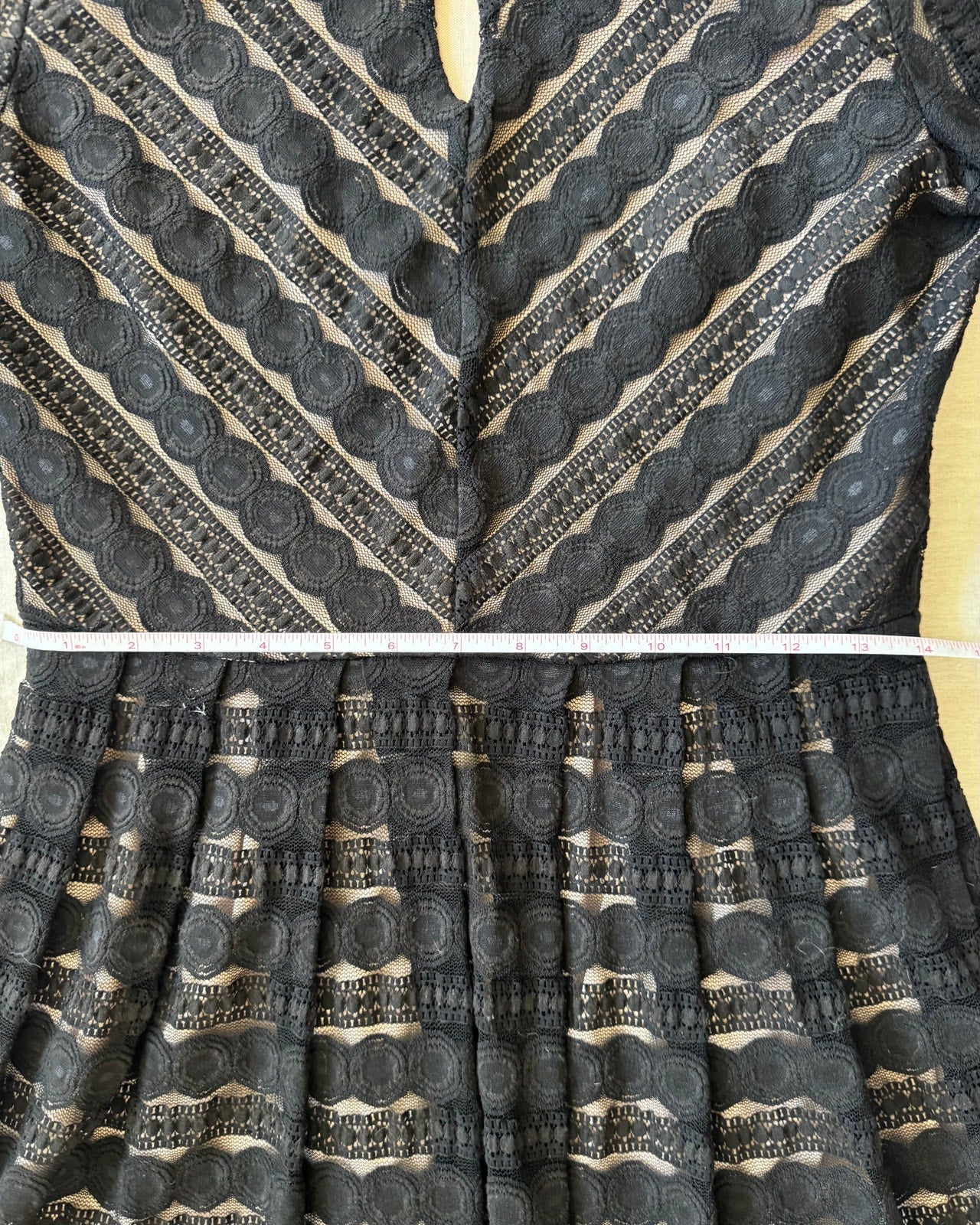 Gothic Black Lace Mini Dress with Lining