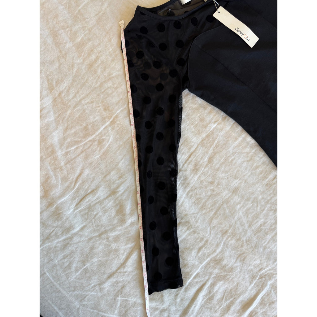 Retro Sunny Girl Polka Dot Dress | US M | NWT