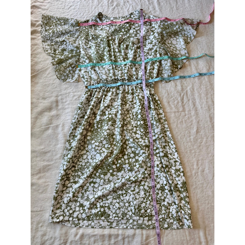 Blue Robin Dress with Flutter Sleeves | US 10 | Excellent Condition