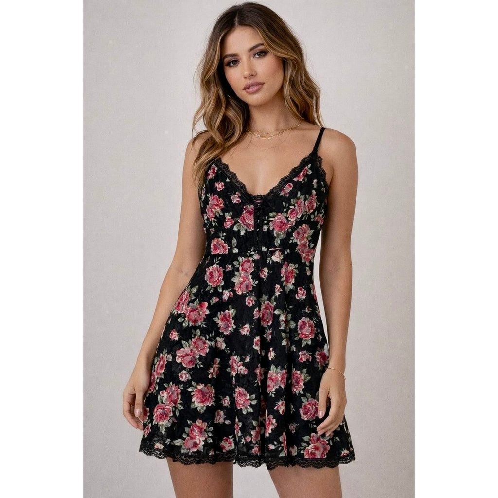 Betsey Johnson Vintage for Urban Outfitters Floral Lace Dress | US S | Excellent Condition