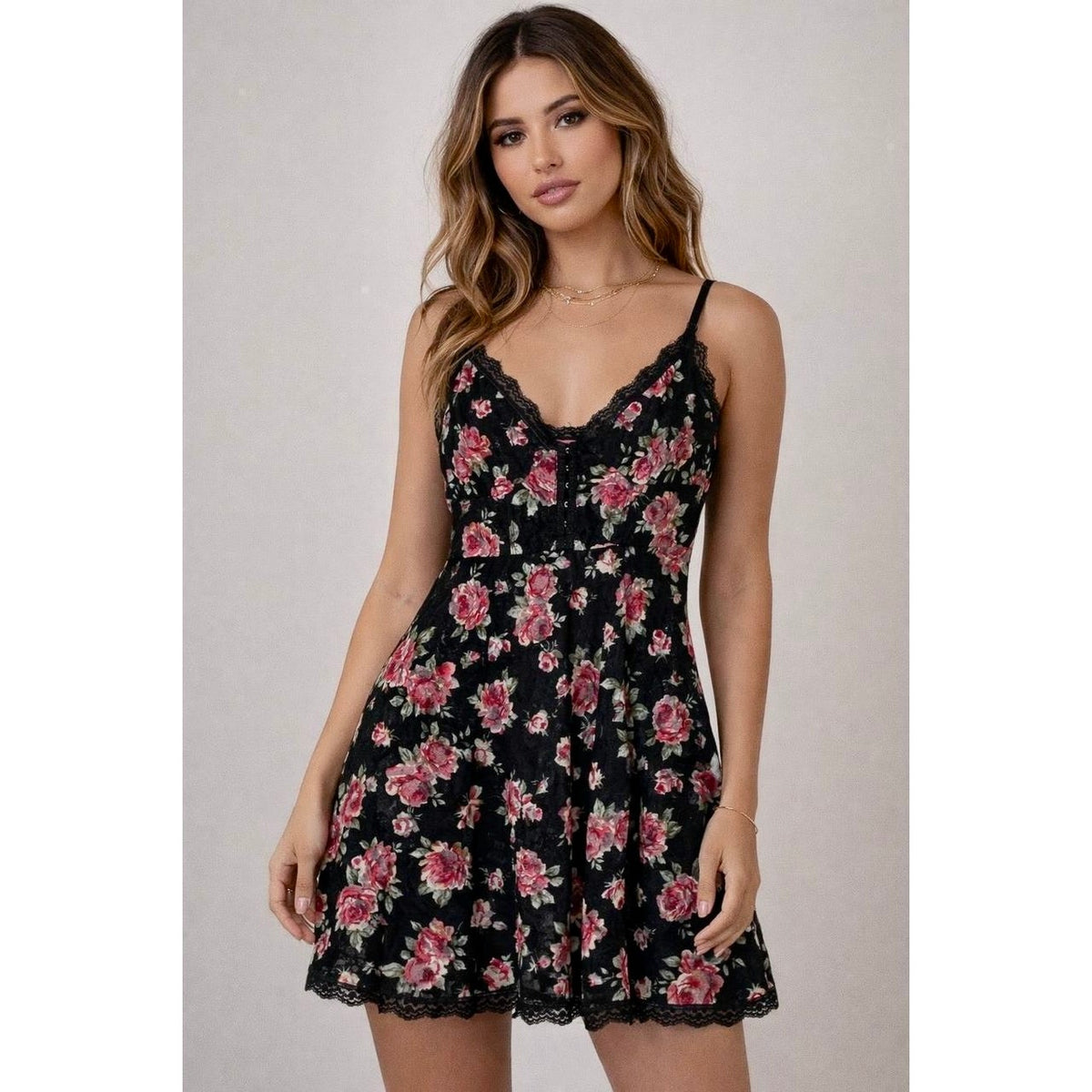 Betsey Johnson Vintage for Urban Outfitters Floral Lace Dress | US S | Excellent Condition
