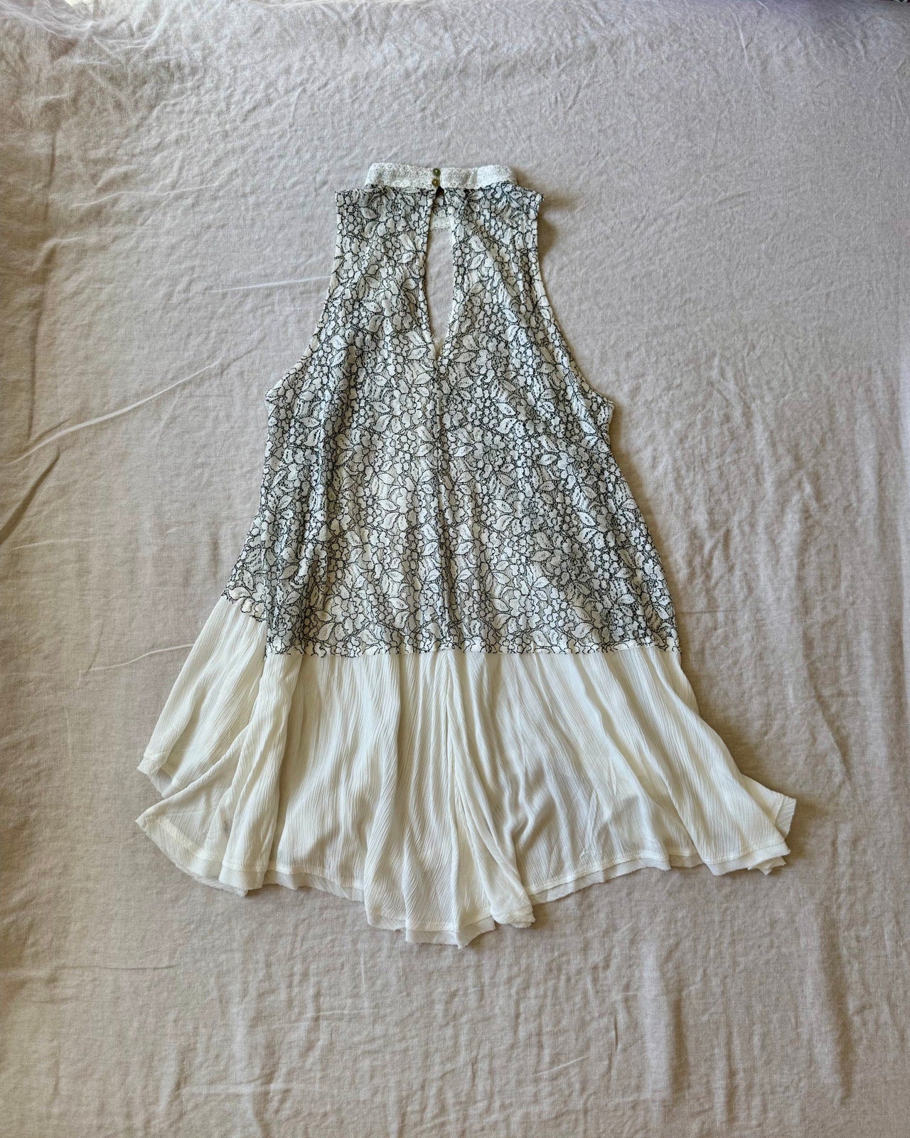 Free people Cross my Heart in Lace Tunic - NWT