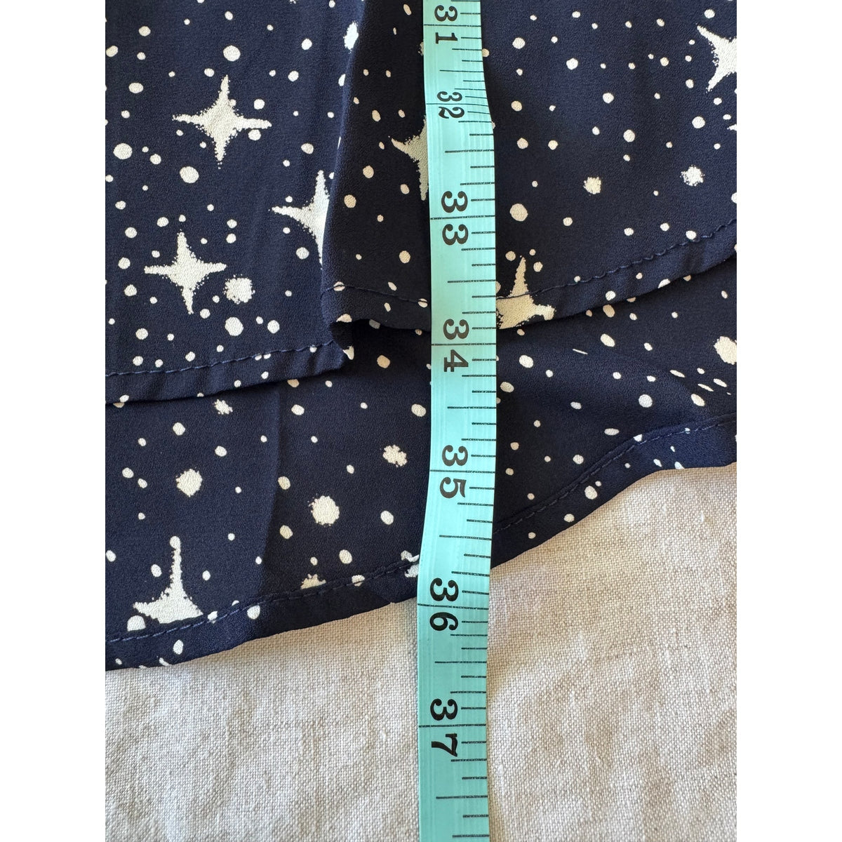Star Print Andrèè by Unit Shirt Dress | US M | NWT