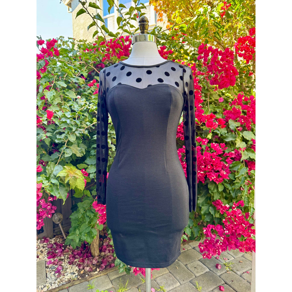 Retro Sunny Girl Polka Dot Dress | US M | NWT
