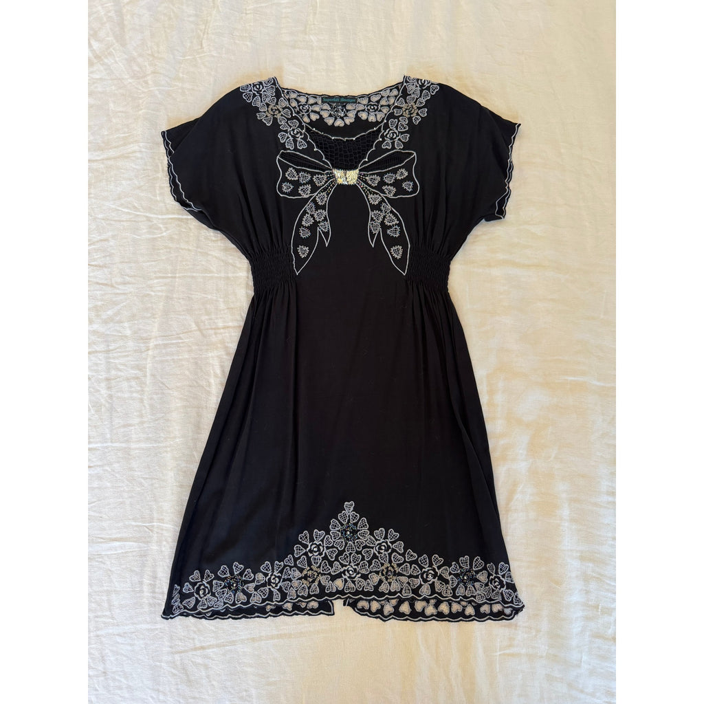 Retro Sugarhill Boutique Dress with Bow | US L | Excellent Condition