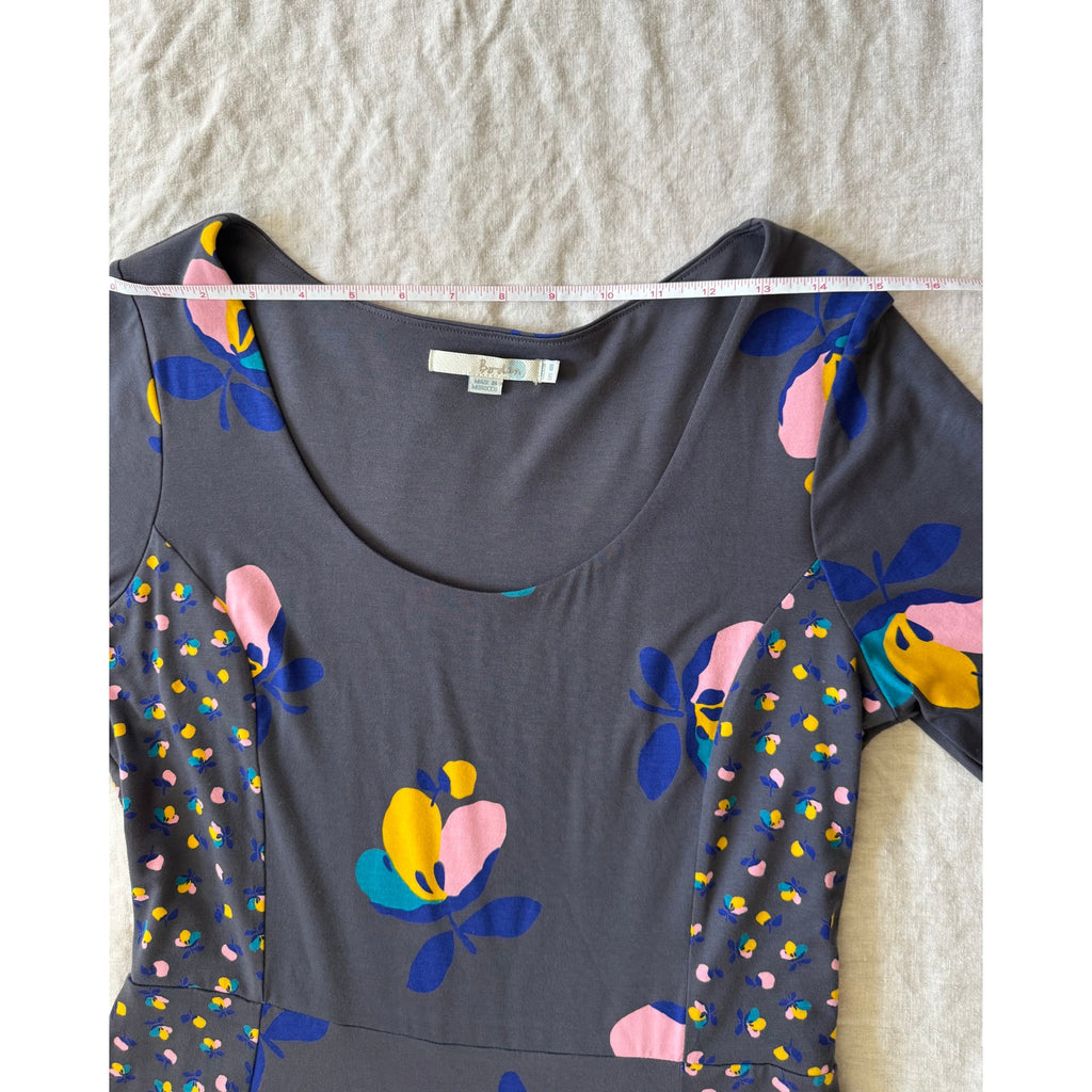 Boden Alannah Floral Jersey Dress Midi | UK 12 / US 8 | Excellent Condition