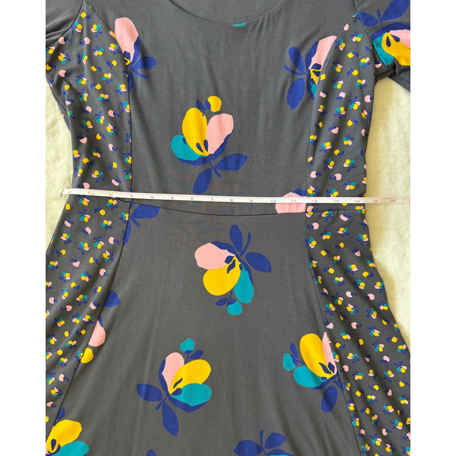 Boden Alannah Floral Jersey Dress Midi | UK 12 / US 8 | Excellent Condition
