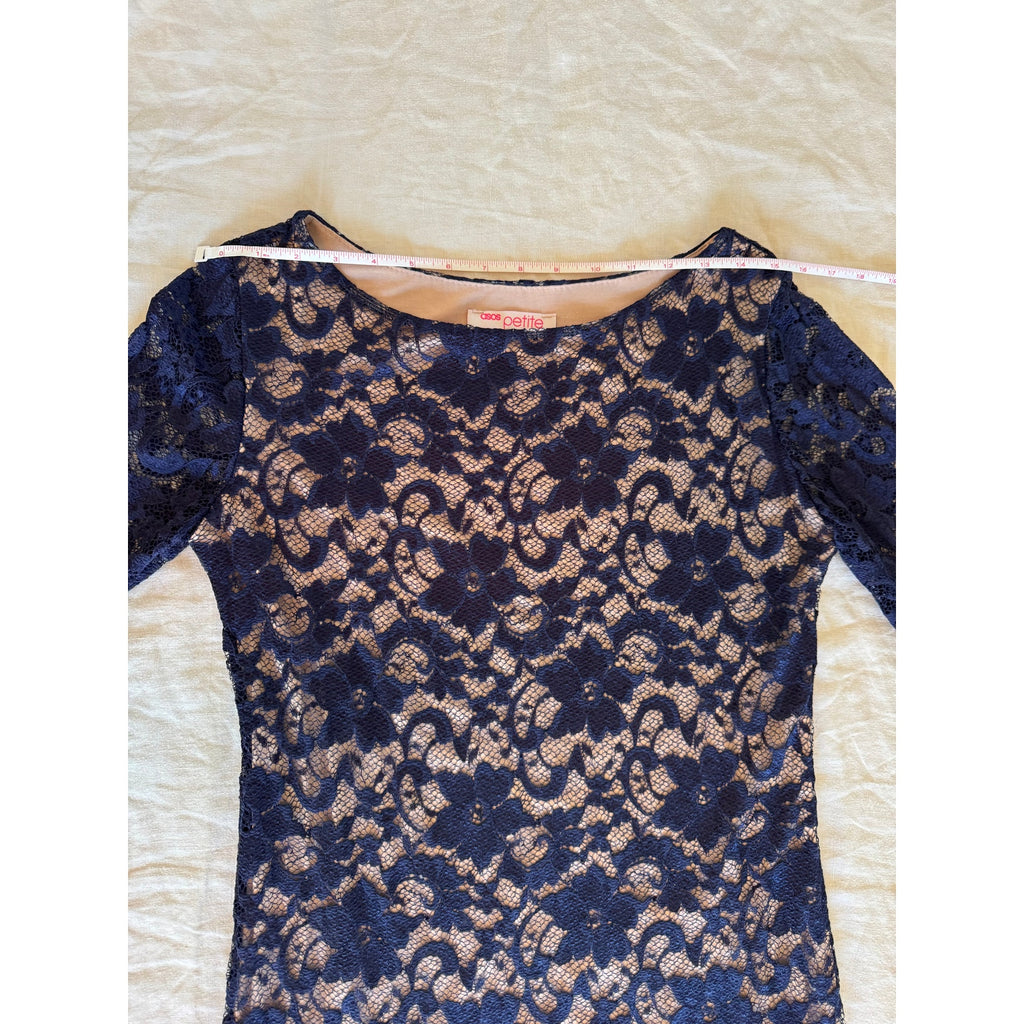 ASOS Petite Elegant Lace Shift Dress | US 10 Petite | Excellent Condition