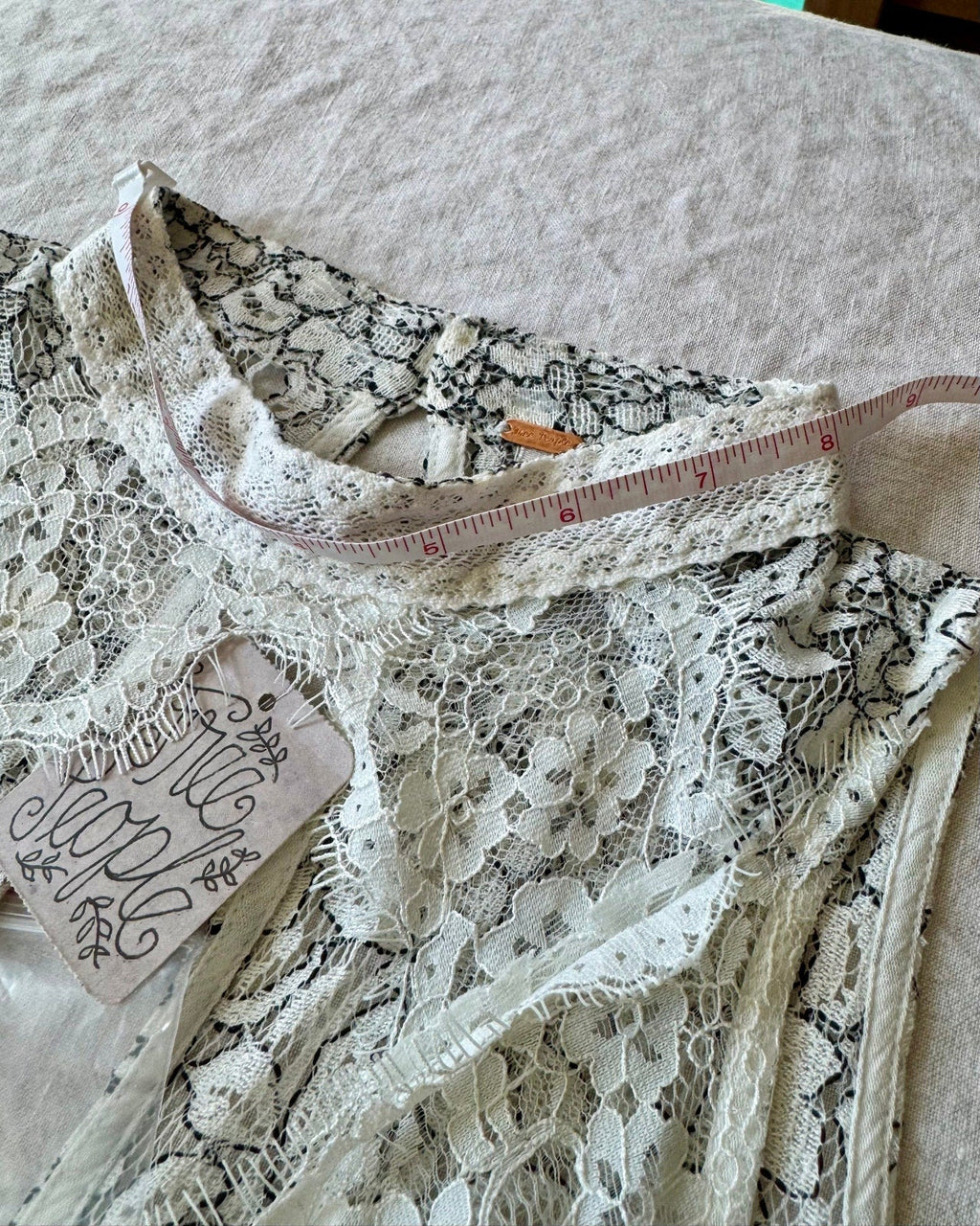 Free people Cross my Heart in Lace Tunic - NWT