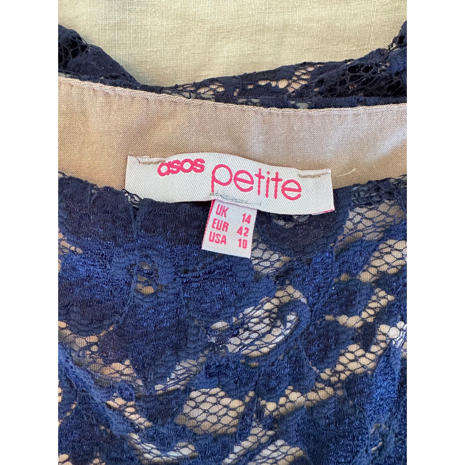 ASOS Petite Elegant Lace Shift Dress | US 10 Petite | Excellent Condition