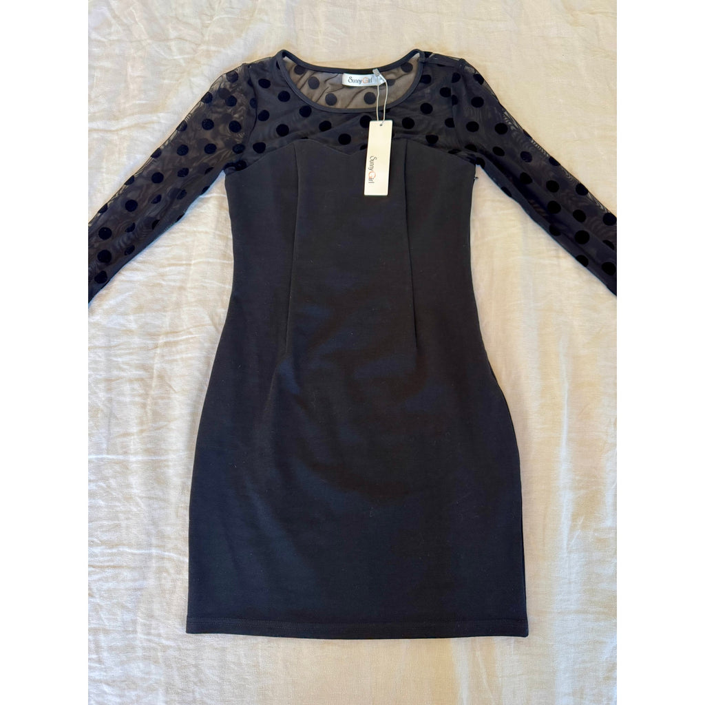 Retro Sunny Girl Polka Dot Dress | US M | NWT