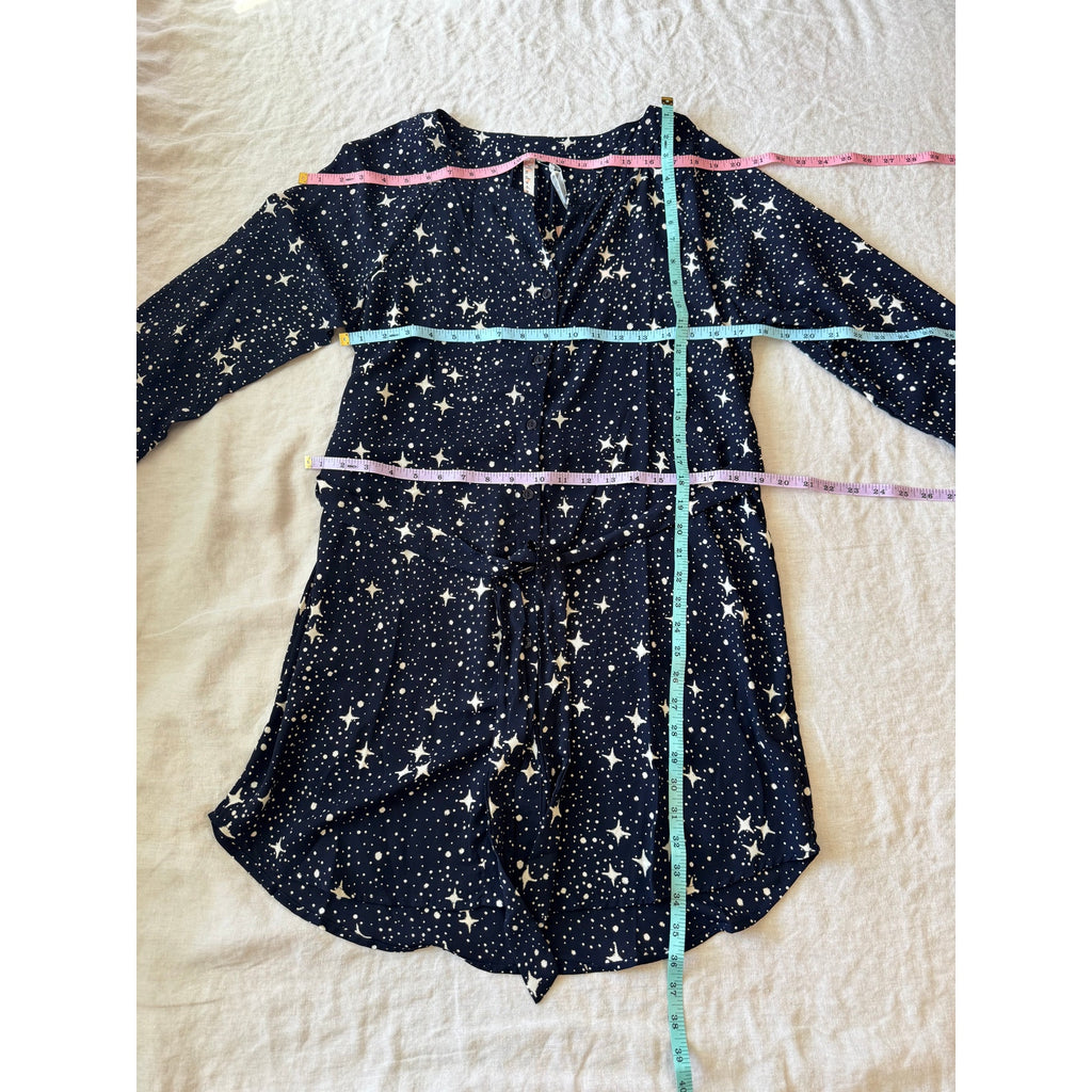 Star Print Andrèè by Unit Shirt Dress | US M | NWT