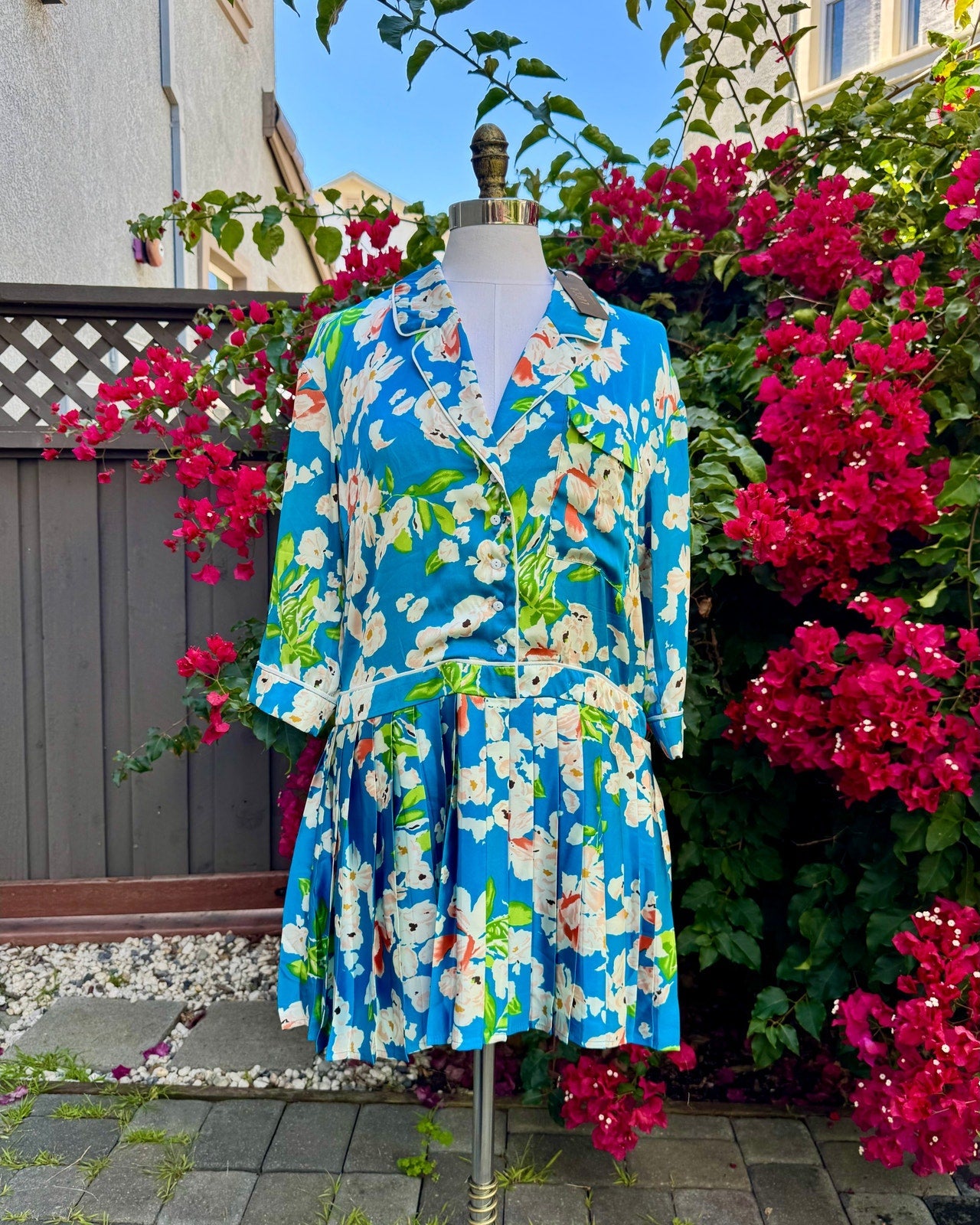 Lucca Couture Priscilla Printed Shirtdress - NWT
