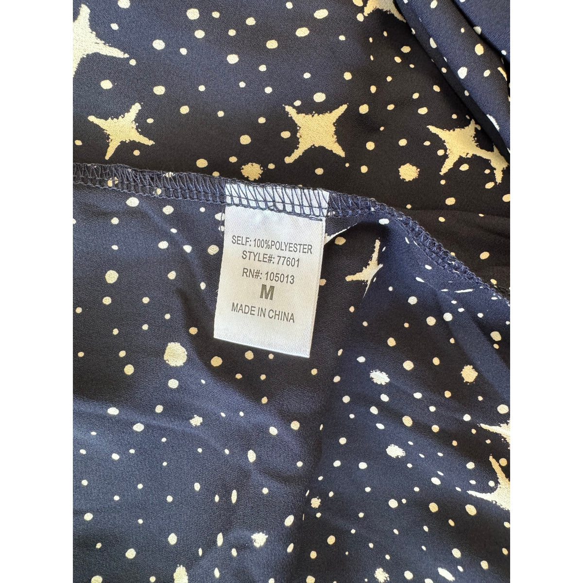 Star Print Andrèè by Unit Shirt Dress | US M | NWT