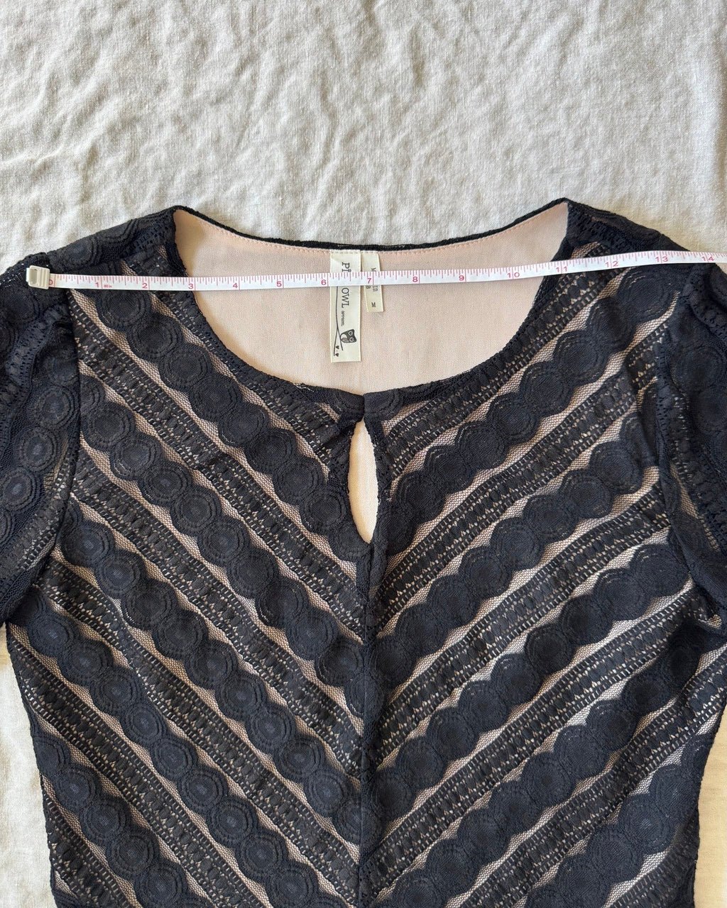 Gothic Black Lace Mini Dress with Lining