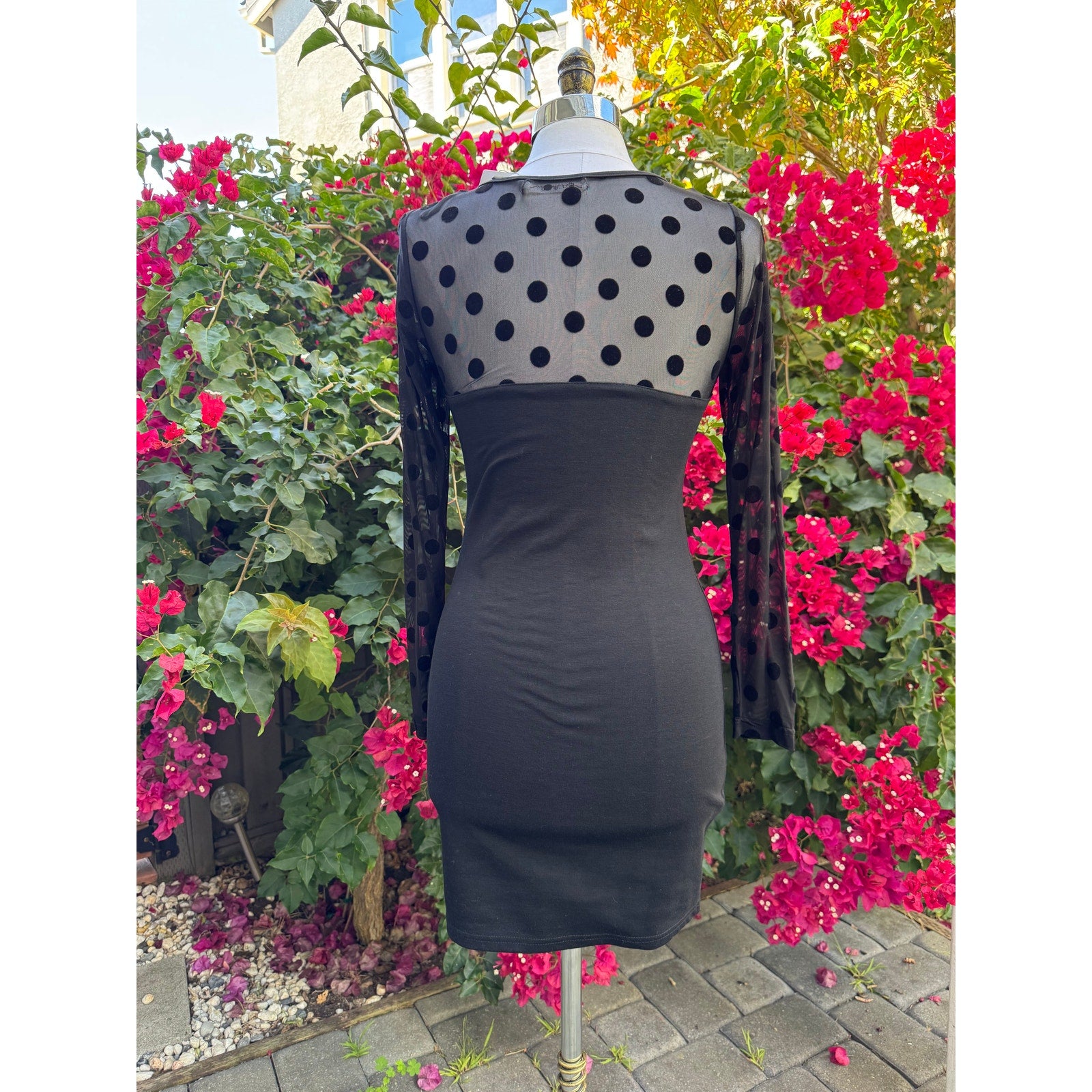 Retro Sunny Girl Polka Dot Dress | US M | NWT