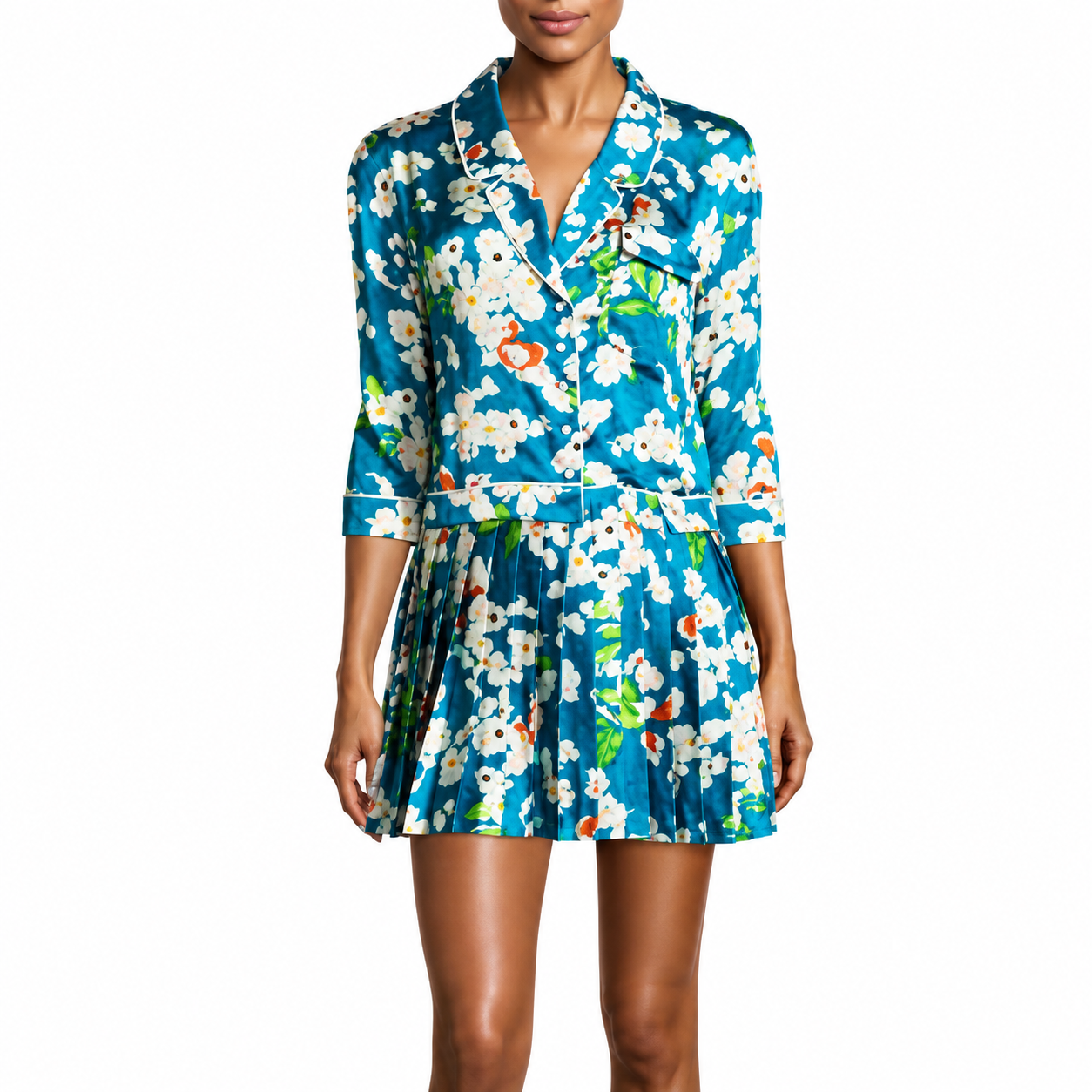 Lucca Couture Priscilla Printed Shirtdress - NWT