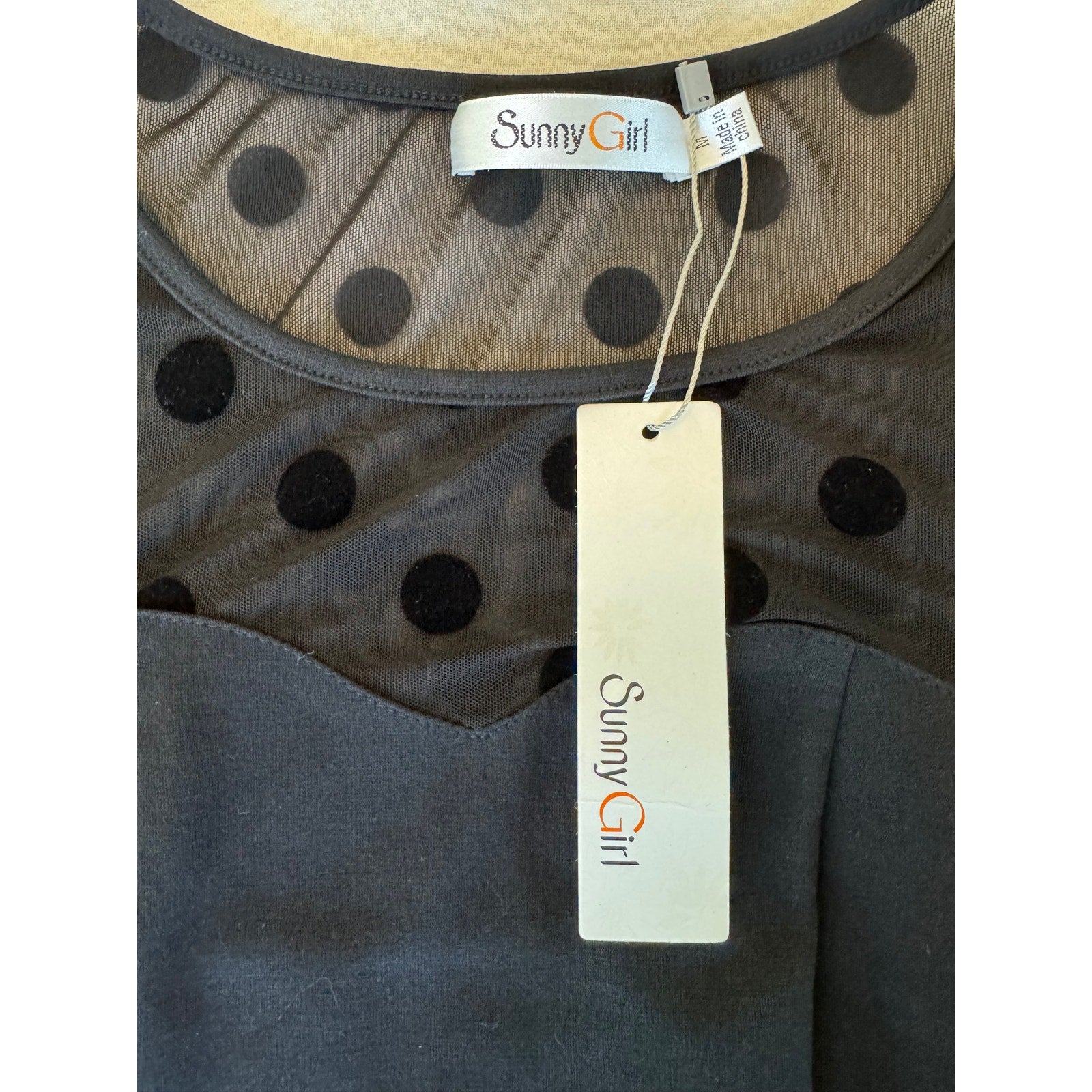 Retro Sunny Girl Polka Dot Dress | US M | NWT